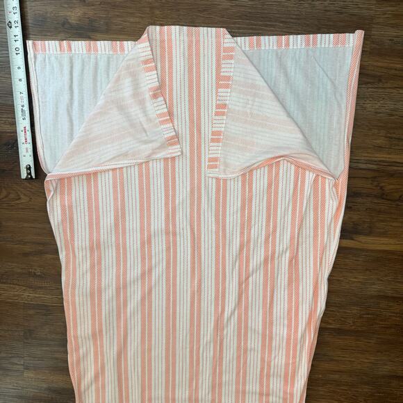 Stan Herman 100% SMALL Cotton orange white caftan jersey knit spilt Vneck lounge - Picture 6 of 10